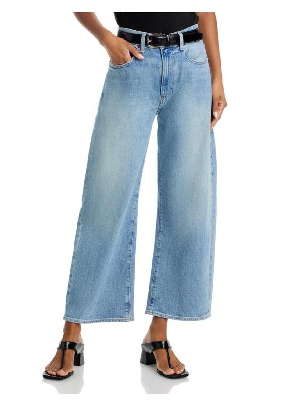 259$ PAIGE Arellia Wide Leg  Ankle Jeans High Rise Women's Size 30 Blue